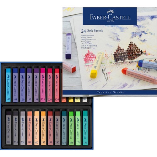 Boite pastels soft - de, 24