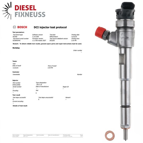 0445110485 injecteur bosch - injecteur,