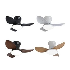 Ventilateur de Plafond avec éclairage LED, Design Réversible, Télécommande