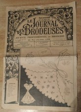 Le journal des brodeuses N° 742 / 1957 Broderie Couture Bavoir Drap alphabet 