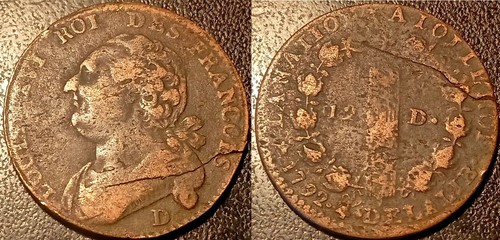 Louis xvi deniers au - 12,