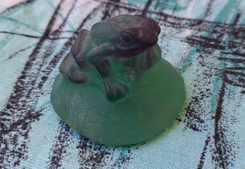 Rare presse papier grenouille - papier,