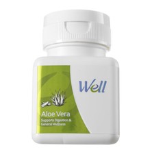 Well Herbals Aloe Vera Healthy Digestive System 60 comprimés 20 % mucilage F S