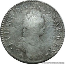 W4799 Rare Ecu Louis XV