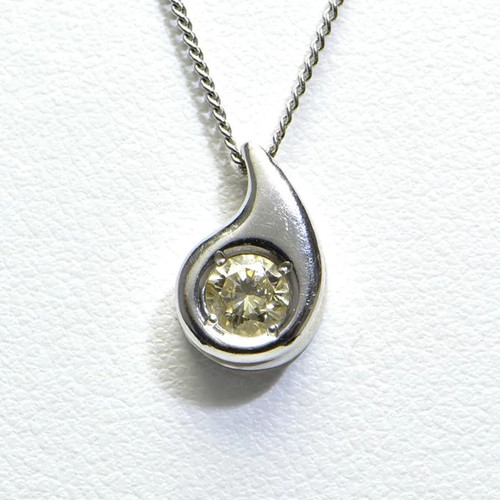 Collier sautoir solitaire - collier,
