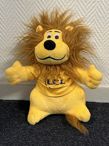 Peluche lion mascotte lcl - mascotte,