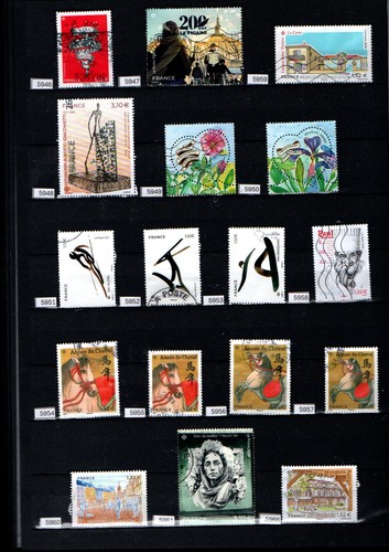 Timbres oblitérés - timbres, à