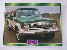 CARTE FICHE CAMION PORTEUR JEEP J10 1974