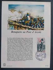 document 1er Premier Napoléon Bonaparte Pont d'Arcole N° 1730 Obl Paris 1972