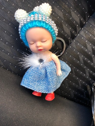Sleeping baby doll - sleeping, keychain