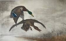 Gravure grand format signée