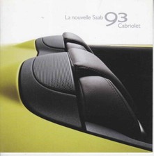Catalogue Brochure SAAB 9.3 Cabriolet 02/2003 Suisse en français