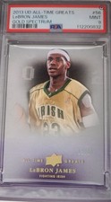 2013 UD All-Time Greats #56 - Lebron James Gold Spectrum PSA 9