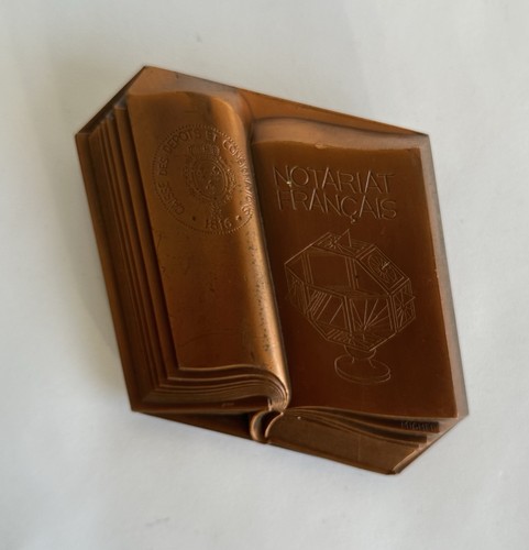 Ancien presse papier - , médaille