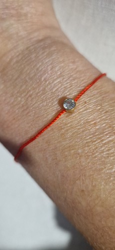 Bracelet fils rouge - , cristal