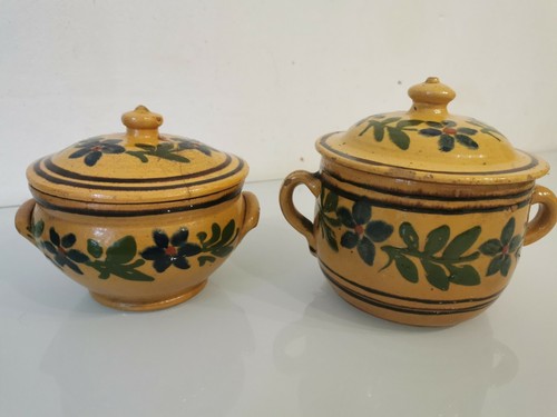 Deux pots anciens potiches - potiches, en