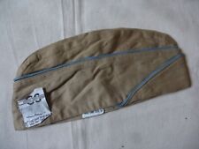 Calot Garrison Cap chino coton kaki clair  Gi's infanterie US Army 1944