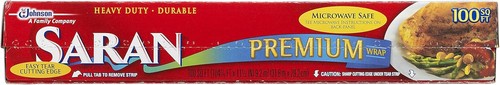 Saran premium plastic wrap - plastic,