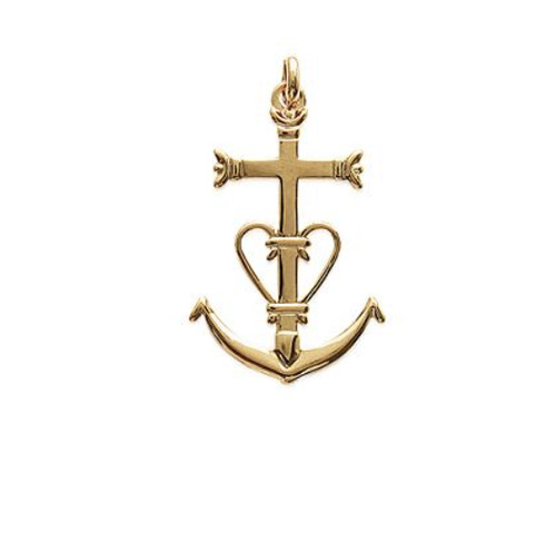 Pendentif croix camargue - de, en