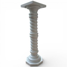 Colonne En Marbre Blanc De
