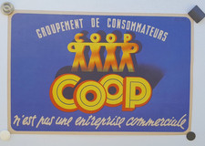 ancienne affiche 60 x 40  COOP