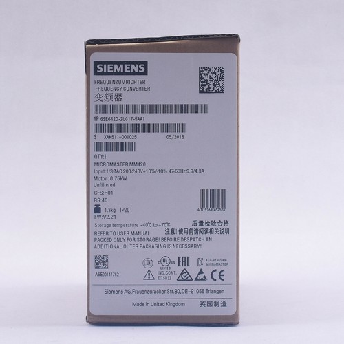 New siemens micromaster420 - siemens,