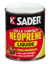 Colle contact puissante néoprène tous matériaux liquide 750ML SADER
