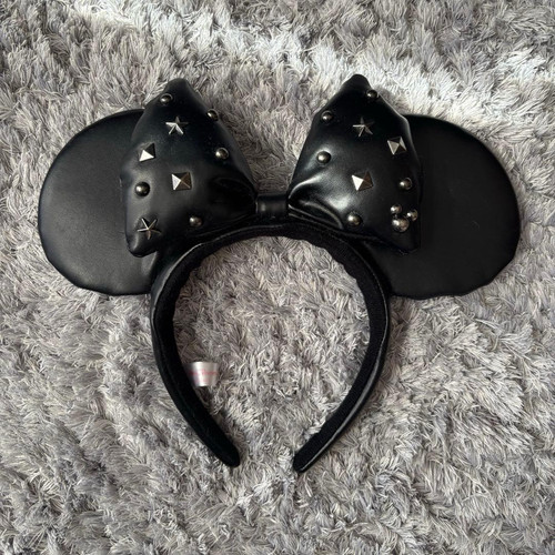 Bandeau clous cuir disney - bandeau, en