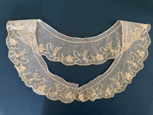 Grand col ancien tulle - col,