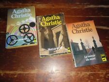 A VOIR ! LOT 3 ANCIENS ROMANS " AGATHA CHRISTIE "  1986/95