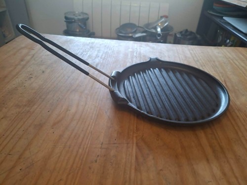 Poêle grill ronde - fonte, le