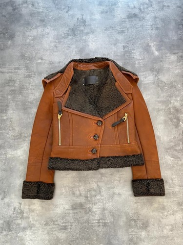 Veste cuir marron barbara - veste,