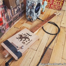Guitare cigar box électrique "Flying Pig"