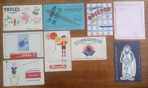 Lot buvards publicitaires - lot, 9