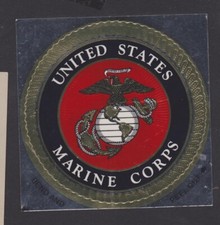 STICKER - AUTO COLLANT VINTAGE UNITED STATES MARINE CORPS - BELLE BRILLANCE