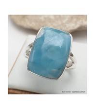 Bague rectangulaire Larimar