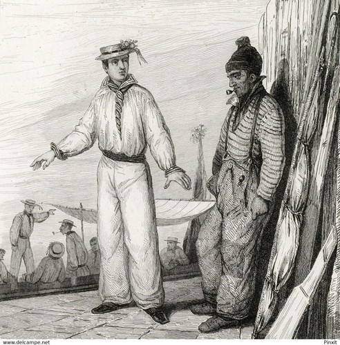Matelot marine gravure - matelot,