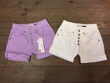 Short Femme Please Coton Coloré Short Court Avec Boutons A de Vue