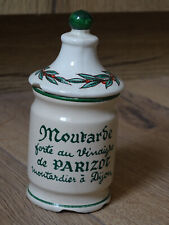 Pot Digoin Sarreguemines - moutarde de Parizot moutardier à Dijon