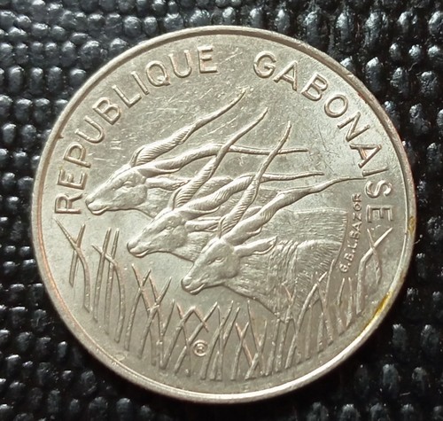 Gabon 100 francs 1972 nickel - francs,