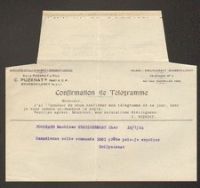 BOURBON-LANCY (71) USINE de MACHINES & INSTRUMENTS AGRICOLES "C. PUZENAT" 1924