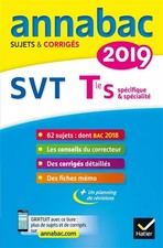 Annales Annabac 2019 SVT Tle
