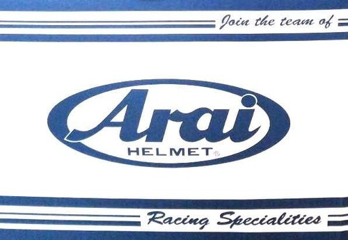 Arai white helmet - sz-g, new