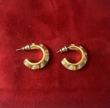 Swarovski Boucles D’oreilles Créoles Plaque Or Ref I287