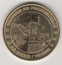 A 2009 TOKEN MEDAILLE MONNAIE DE PARIS -- 24 260 N°7 GOUFFRE DE PROUMEYSSAC 