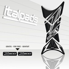 Protège Réservoir mod. "Shark" pour Kawasaki Z900, nid d'abeille/blanc