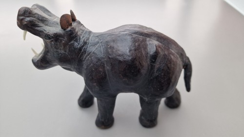 Hippopotame cuir vintage style