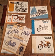 Motobécane - Lot documents originaux Av89, D89, spéciale 50, AV98, C98, 50s, etc
