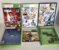 XBOX 360 Game Lot: 6 Games: Call Of Duty, Tennis, NBA, Game Party, Arcade