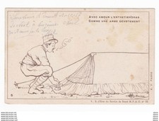 Carte en franchise militaire anti-paludéenne de l'armée d'orient n°5 Avec amour